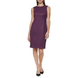 LOFT dress sueded plum 6 sleeveless NWT New
